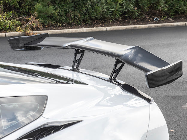 *BLEMISHED-DISCOUNTED* 2014-2019 C7 Corvette - Carbon Fiber "ZR1 Conversion" High Rear Spoiler / Wing Package